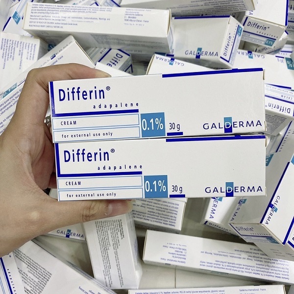 Differin Cream 0.1% 30g giảm mụn bản Pháp