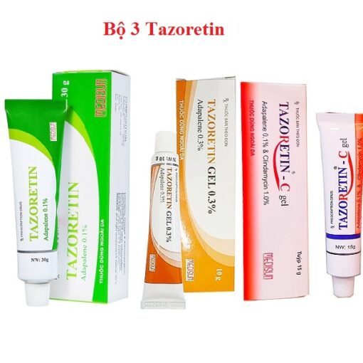 Bộ 3 tazoretin 0.1, 0.3, C