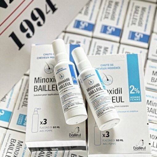 Minoxidil 2% 60ml 3 Lọ Kích Thích Mọc Tóc Hàng Công Ty