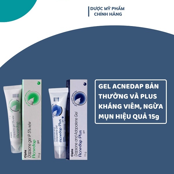 Acnedap có bản Gel và Plus 15g