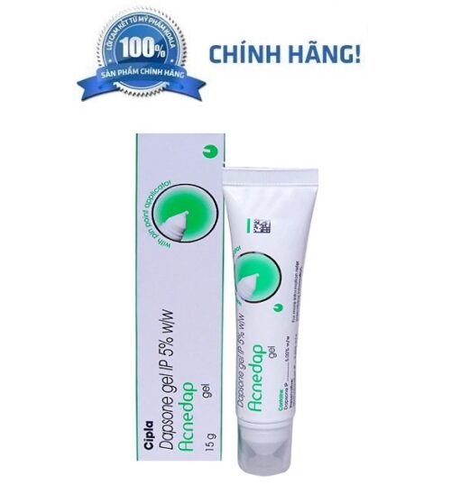 Dapsone Gel IP 5% 15g Acnedap Gel 15G Hỗ Trợ Giảm Mụn