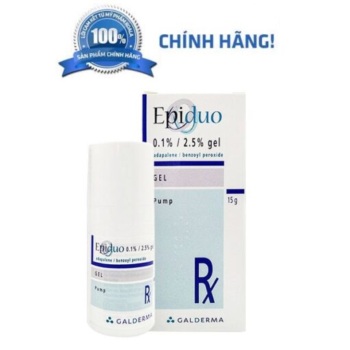 Epiduo Gel 15g 0.1%/ 2.5% Hỗ Trợ Giảm Mụn [Chính Hãng]