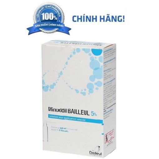 Minoxidil Bailleul 5%  Hỗ Trợ Kích Thích Mọc Tóc 3 chai 60ml CHÍNH HÃNG