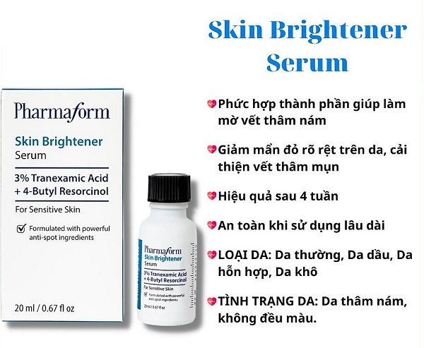 Hỗ trợ giảm thâm nám nhanh và hiệu quả