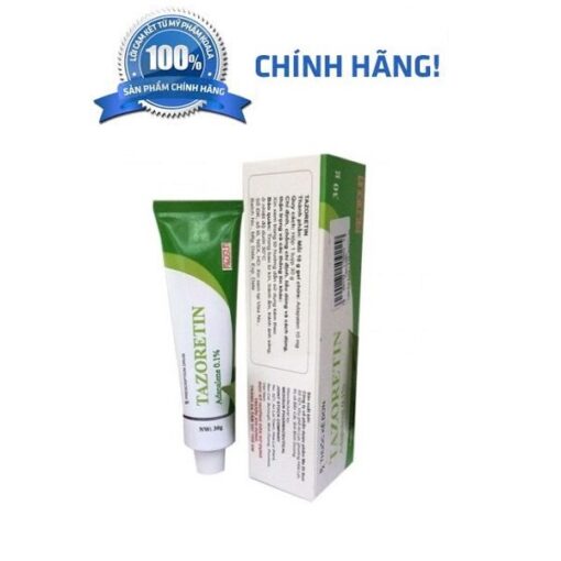 Tazoretin 0.1% 15g Hỗ Trợ Giảm Mụn Chính Hãng