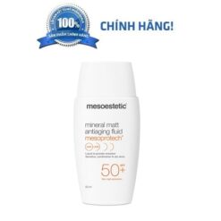 Kem Chống Nắng Mesoestetic Mineral Matt Antiaging Fluid SPF50 50ml Cho Da Dầu, Da Nhạy Cảm