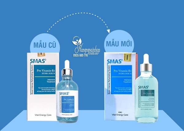 Mẫu mới Smas Pro Vitamin B5 Hydra Serum 120ml Tinh Chất Dưỡng Ẩm Phục Hồi Da
