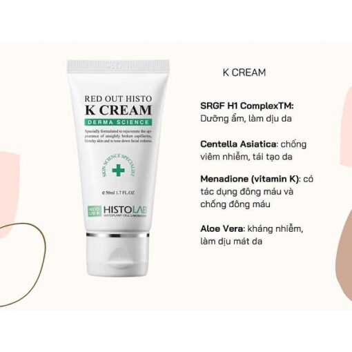 Kem Tái Tạo Da Histolab Red Out Histo K Cream 50ml [Chính Hãng]