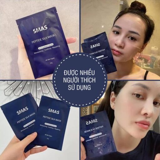 Mặt Nạ Smas Peptide Silk Mask 24h Hydration Boost 25g Cấp Ẩm Và Phục Hồi Da