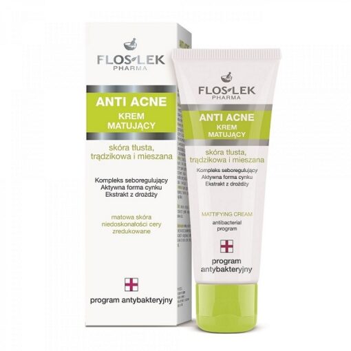 Kem Dưỡng Ẩm Và Kiểm Soát Dầu Floslek Anti Acne Mattifying Cream 50ml [Chính Hãng]