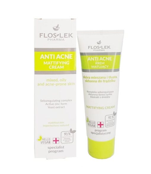 Kem Dưỡng Ẩm Và Kiểm Soát Dầu Floslek Anti Acne Mattifying Cream 50ml [Chính Hãng]