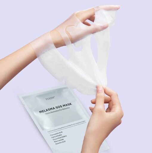 Mặt Nạ Yuejin Melasma Sos Mask 1 Hộp 10 Miếng Dưỡng Trắng, Mờ Thâm Nám