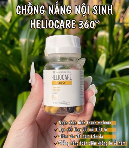 Viên Uống Chống Nắng Heliocare 360° D Plus Capsulas Via Oral 30 Viên [Chính Hãng]