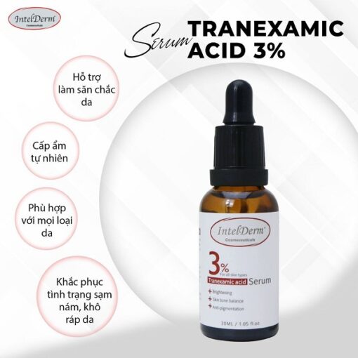 Intelderm 3% Tranexamic Acid Serum Hỗ Trợ Giảm Nám Tàn Nhang 30ml