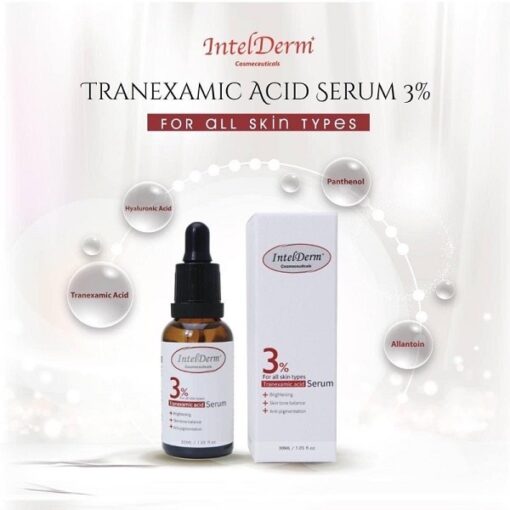 Intelderm 3% Tranexamic Acid Serum Hỗ Trợ Giảm Nám Tàn Nhang 30ml