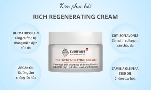 Kem Dưỡng Phục Hồi Evenswiss Rich Regenerating Cream 50ml
