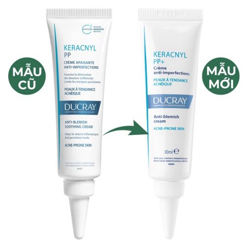 Kem Giảm Mụn Mờ Thâm Ducray Keracnyl PP+ Anti-Blemish Soothing Cream 30ml