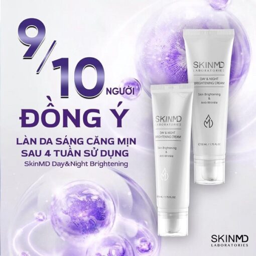 Kem Dưỡng Trắng Ngày Đêm SkinMD Day & Night Brightening Cream 50ml [Hàng Công Ty]