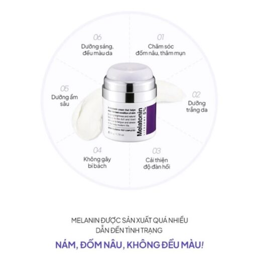 Kem Dưỡng Mờ Nám Melatonin Liposome 5% Maxclinic Time Return Cream 50g